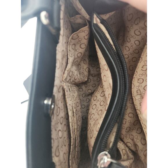 Guess Signature Black top handle satchel - Picture 9 of 10